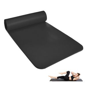 Tapete Yoga Colchoneta Mat Pilates Ejercicios 6 Mm + Estuche Negro