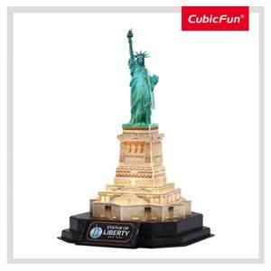 Rompecabezas 3D Nv Avanzado 79 Piezas E. De La Libertad Led - Cubic Fun
