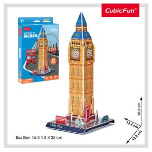 Rompecabezas 3D Nv Basico 21 Piezas Big Ben - Cubic Fun