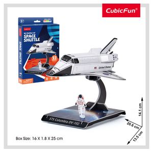Rompecabezas 3D Space Shuttle Nasa - 23 Pz Nivel Inicial - Cubic Fun