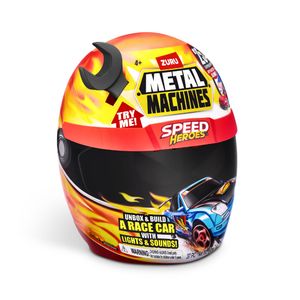 Casco Ng Heroe De Velocidad Arma Tu Vehiculo Blanco Azul - Metal Machines