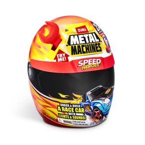 Casco Rj Heroe De Velocidad Arma Tu Vehiculo Rojo Amarillo - Metal Machines