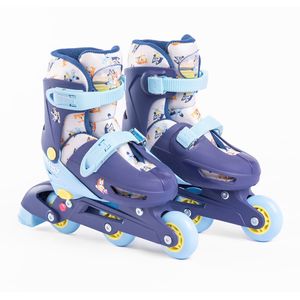 Patines Infantiles 2 En 1 3Ruedas Talla 31-34 Celeste - Bluey