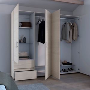 Closet Dassel 200X230X53  Niebla Blanco