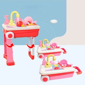 Set Cocina con Lava Platos y Accesorios con un Sistema de Bomba de Agua en Material Plastico 526E-1