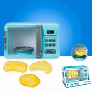 Microondas de Juguete con Alimentos para Jugar, Requiere de 3 pilas AA, esta Hecho en Plastico 3251