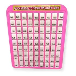Juego Didactico Tablas De Multiplicar Facil Y Practico Color Niña