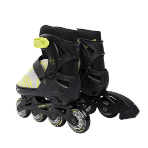 Patines En LInea Electric V2 Chasis Aluminio TallaS Ajustable30-33 4Ruedas Negro Limon - Zoom