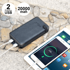 Power Bank Solar Cargador De Batería Portátil 20000mah 2 USB
