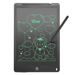 Tableta De Escritura Digital Lcd Para Niños Borrable 12inch Color Negro