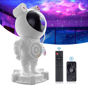 Proyector Luz Led Astronauta Nebulosa Para Niños Bluetooth
