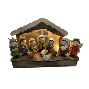 Nacimiento 11Pc Luz 19.1X8.9X13.3Cm