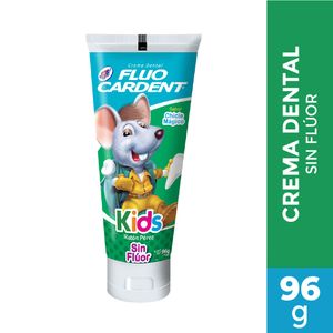Crema Dental Fluocradent Kids Ratón sin Flúor 96 G