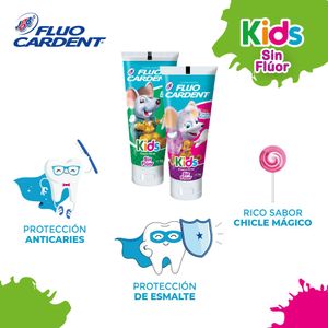 Crema Dental Fluocradent Kids Ratón sin Flúor 96 G