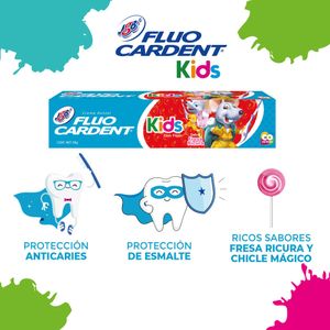 Crema Dental Fluocardent Kids con Flúor 50 G + Cepillo