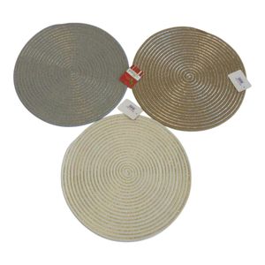 Individual Nav  / Dorado / Plateado /Crema 38Cms Material: Poliester