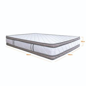 Combo Romance Relax Colchon Titan Foam Doble 140X190 X 28 Cm + Base Cama Clasic