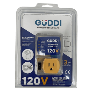 Protector De Voltaje 1 Puesto Guddi Con Supresor De Picos 120v Con Switch 20a