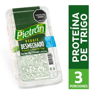 Veggie Pietrán Desmechado A Base Proteína De Trigo 150 G X3 Unds