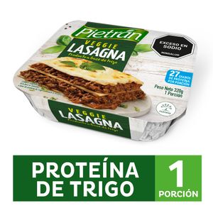 Lasagna Pietran Veggie A Base Proteína De Trigo 320 G