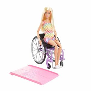 Muñeca Barbie Fashion Silla Rueda Mda