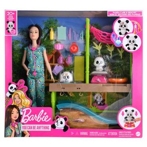 Set Barbie Juego Profesión Cuidadora Panda