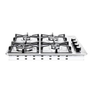 Estufa de Empotrar Haceb Tandoori Hierro Fundido Dual Gas Natural 4 Puestos Inox 60x51 Cm