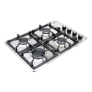 Estufa de Empotrar Haceb Tandoori Hierro Fundido Gas Natural 4 Puestos Inox 60x43 Cm