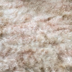 Tapete Terciopelo  Beige Blanco Claro 2.00mt x 1.50mt
