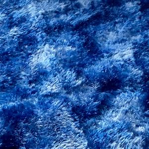 Tapete Terciopelo Azul Blanco Oscuro 1.00mt x 1.50mt