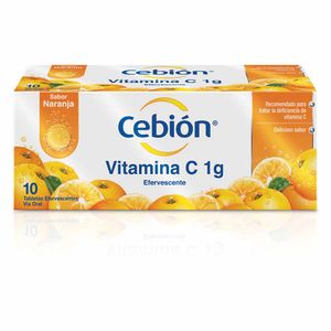 Cebión tabletas Efervescentes de Vitamina C sabor naranja x10und