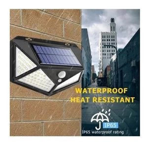 Lámpara Solar Exterior 180 led Sensor De Movimiento