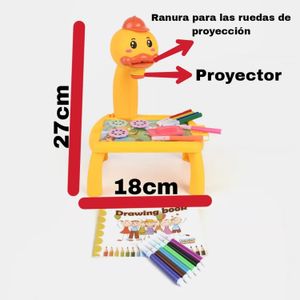 Tablero Infantil Magico Proyector Mini Mesa Dibujos
