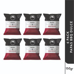 Papas Monterojo BBQ Dulce 6 Unds 25 G