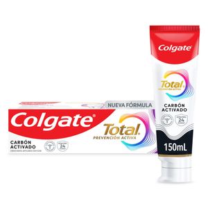 Crema Dental Colgate Total Carbón Prevención Activa 150 Ml
