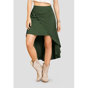 Falda Larga Mujer Verde Militar Rutta 104035