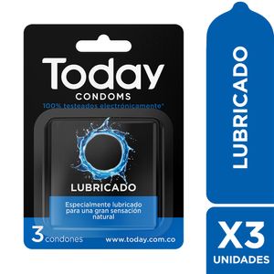 Today Condoms Lubricado x3  Unds