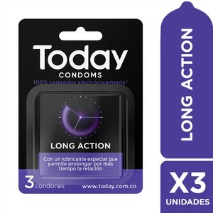 Condón Today Retardante Larga Duración X3 Unds