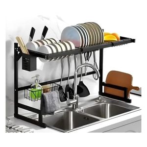 Seca plato acero inoxidable escurridor vajilla 2 pisos