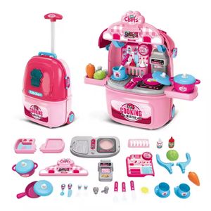 Set Juego De Cocina Tipo Maleta Juguete 2 En 1