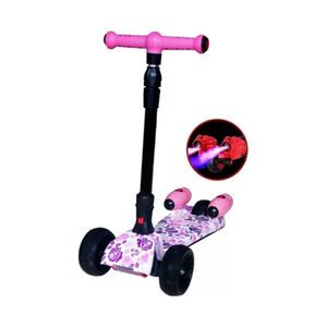 Patineta Scooter Con Humo Para Niños Bluetooth Luces Led Color Niña