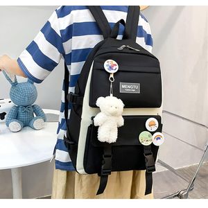 Maleta Mochila Morral Bolso Estuche Escolar Viajero 5 Piezas Negro
