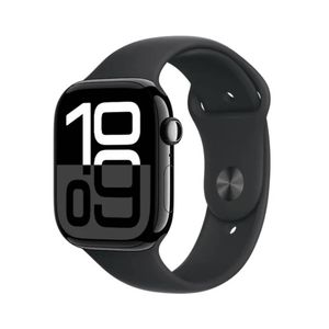 Apple Watch Series 10 GPS 46MM Aluminio Negro Sport Band Negra M/L