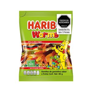 Gomas Haribo Worms 80 G