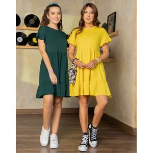 Vestido Corto Mujer Amarillo Atypical 78987