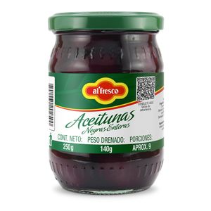 Aceituna Al'fresco Negra 250 G