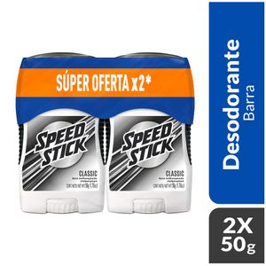 Desodorante Speed Stick Hombre Classic Barra 50G X2 Unds