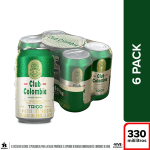 Cerveza Club Colombia Trigo Lata 330 Ml X6 Unds