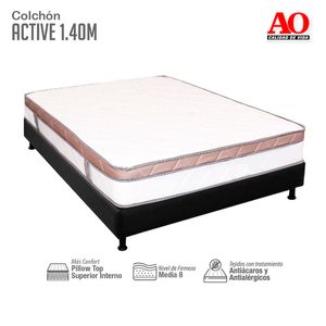Combo Colchon AO Active Doble 140 X 190 + Somier Doble 140 X 190