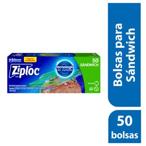 Bolsa Ziploc Reutilizable para Sandwich X50 Unds